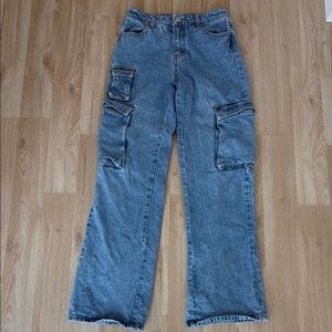 Banjara Women's Blue Cargo Jeans